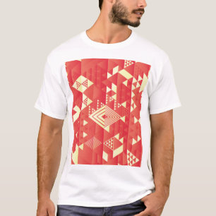 T-shirt Décoratif géométrique, éléments vintages abstraits