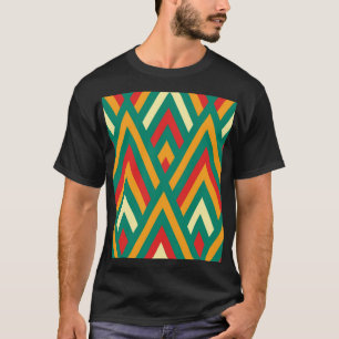 T-shirt Décoratif Géométrique : Vintage Abstrait sans cout