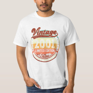 T-shirt Décoration du 24e anniversaire Vintage 2001