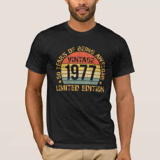T-shirt Décorations d'anniversaire 50 ans Vintage Hommes 5