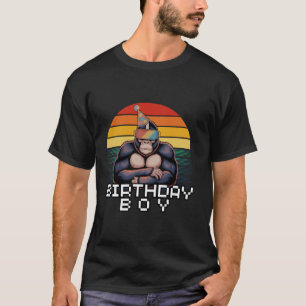 T-shirt Décorations d'anniversaire de gorille Singe Tag Jo