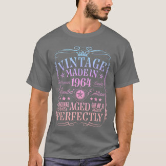 T-shirt Décorations d'anniversaire vintage 61 ans Vintage