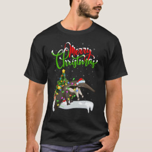 T-shirt Décorations de Noël d'Anteater Père Noël Anteater