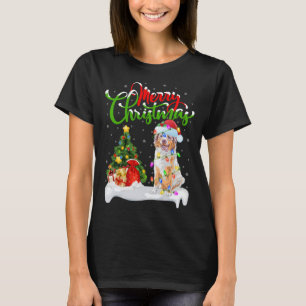 T-shirt Décorations de Noël Père Noël Australian Shepherd