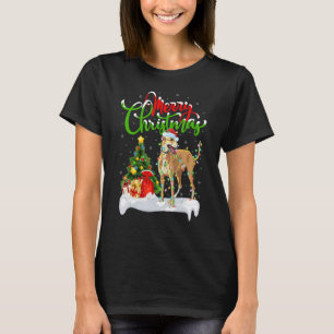 T-shirt Décorations de Noël Père Noël Greyhound Chien Noël