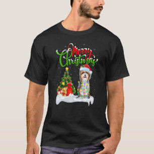 T-shirt Décorations de Noël Père Noël Yorkshire Terrier Ch