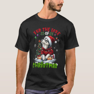 T-shirt Décorations de sapin de Noël Alaskan Malamute Chie