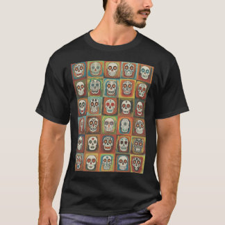 T-shirt Decorative paint Skull Collection Mexican Folk