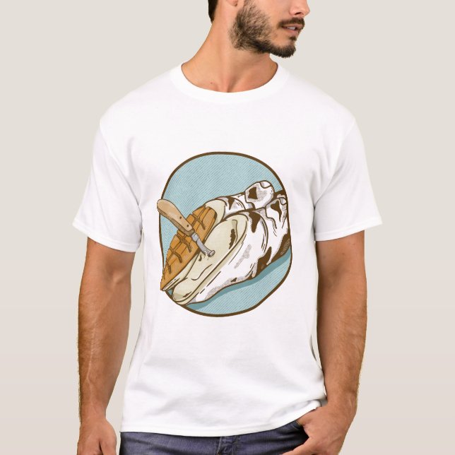 T-shirt Découpage du capot de vache (Devant)