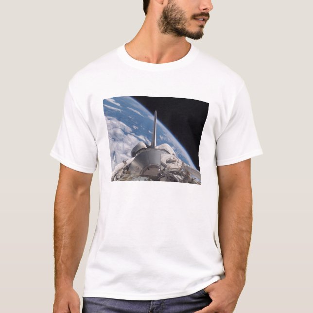 T-shirt Découverte de navette spatiale rétropassée par la  (Devant)