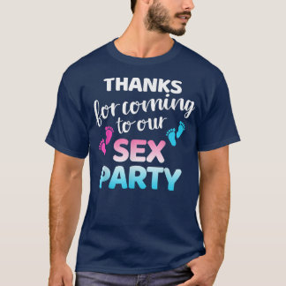 T-shirt Découverte de sexe drôle merci d'arriver à notre f