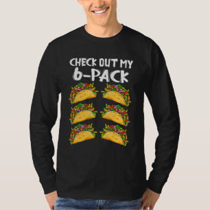 T-shirt Découvrez Mon Pack Six 6 Tacos Taco 1