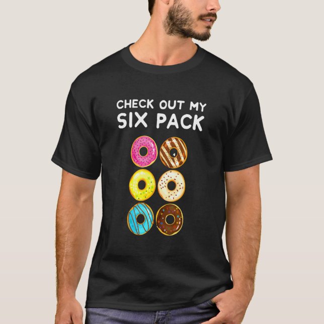 T-shirt Découvrez Mon Pack Six - Donuts Donut - Gym (Devant)