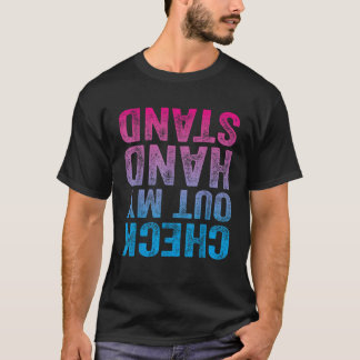 T-shirt Découvrez Mon Poignée Gymnaste Yoga Filles Amusant