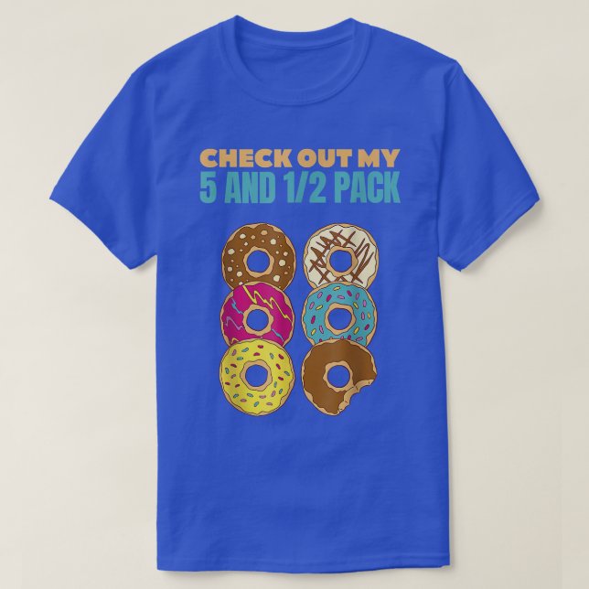T-shirt Découvrez Mon Six Pack Chemise Donut Funny Gym T-S (Design devant)