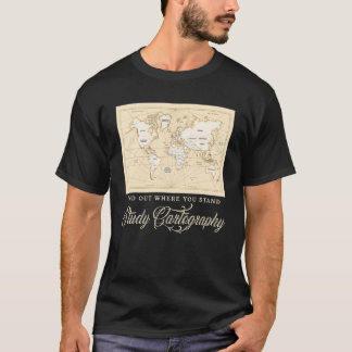 T-shirt Découvrez Où Vous Étudiez La Cartographie