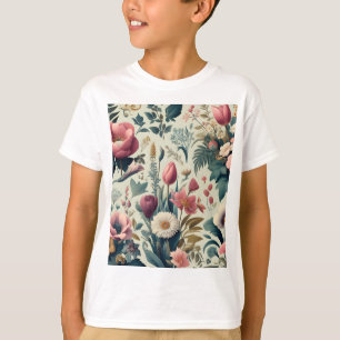T-shirt Découvrez un motif botanique floral printanier épo