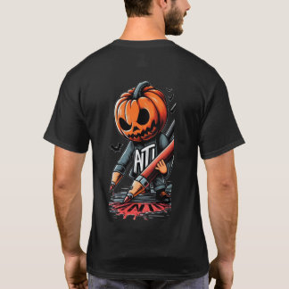 T-shirt d'écriture halloween