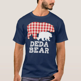 T-shirt Deda Plaid Great Bear Daddy Grand-Père Day