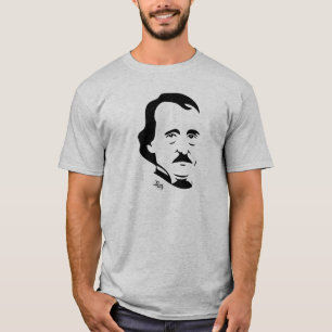 T-shirt d'Edgar Allan Poe (gris-clair)