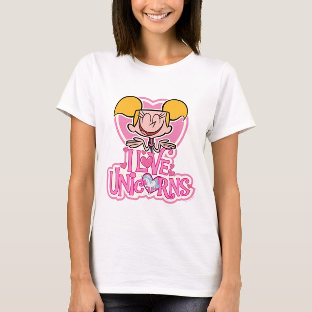 T-shirt Dee Dee - I Love Unicorns (Devant)