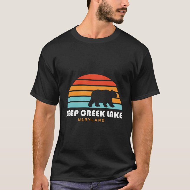 T-shirt Deep Creek Lake Maryland Bear Deep Creek Lake (Devant)