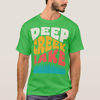 T-shirt Deep Creek Lake State Park Maryland Vintage Typogr