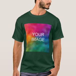 T-shirt Deep Forest Green Custom Ajouter un logo d'image
