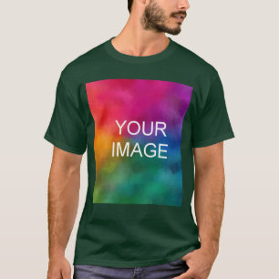 T-shirt Deep Forest Green Télécharger le logo Photo Mens