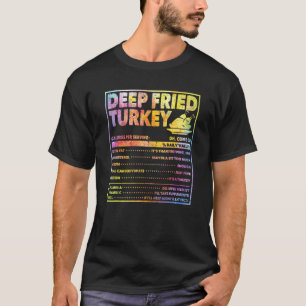 T-shirt Deep Fried Turkey Thanksgiving Dinner Nutrition F