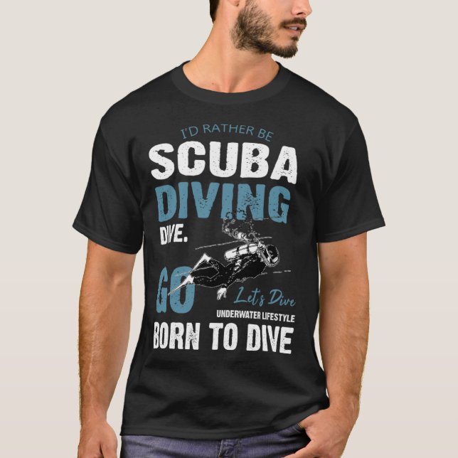 T-shirt Deep Sea Diving Float Sea Diving (Devant)