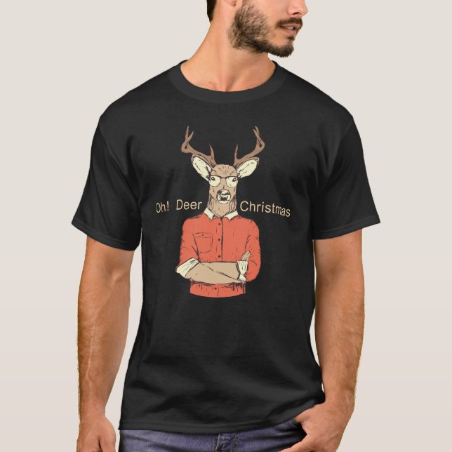 T-shirt Deer Christmas (Devant)