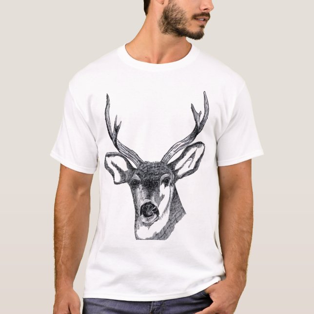 T-shirt Deer Head (Devant)