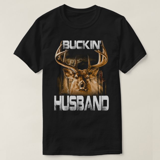 T-shirt Deer Hunter, mari de Buckin (Design devant)