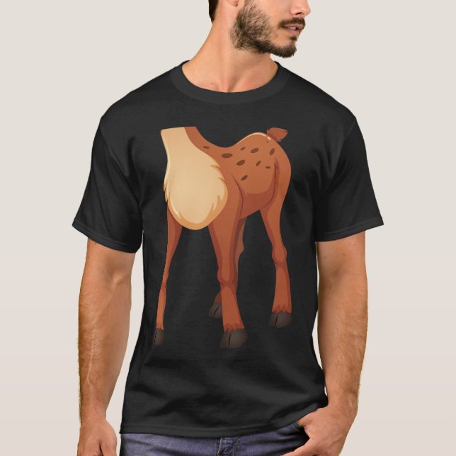 T-shirt Deer Lazy sans tête do-it-yourself Costume d'Hallo (Devant)