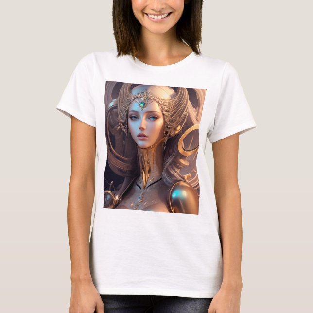 T-shirt Déesse Aphrodite Cyborg (Devant)