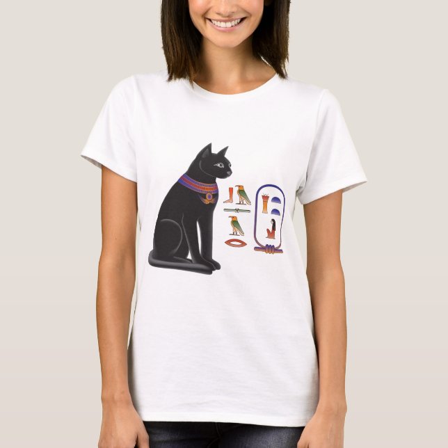 T-shirt Déesse Bastet de chat égyptien (Devant)