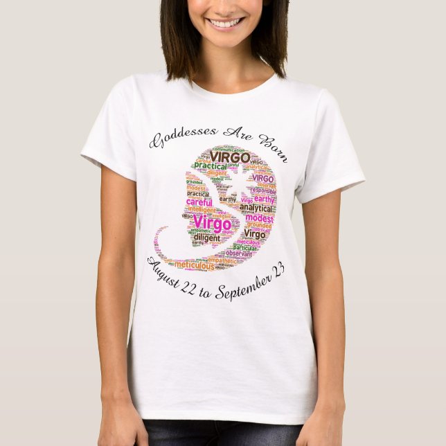 T-shirt Déesse Bella de Vierge+T-shirt d'ami de Flowy de (Devant)