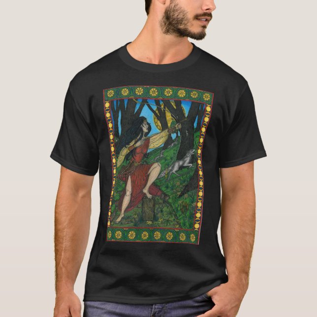 T-shirt Déesse de Diana de la chasse (Devant)