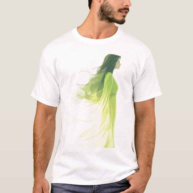 T-shirt Déesse de la forêt verte (Devant)