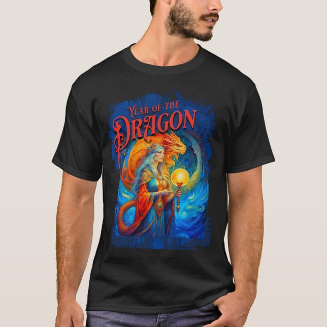 T-shirt Déesse de l'année du dragon (Devant)