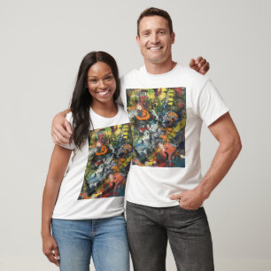 T-shirt Déesse plumée abstraite Hankamer Artjunkhaus