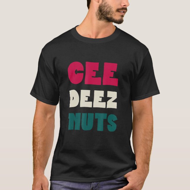 T-shirt Deez Nuts Funny Mème Amant Pajama de Noël (Devant)