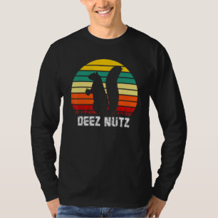 T-shirt Deez Nuts Nutcracker Xmas Pajama Funny Squirrel Ch