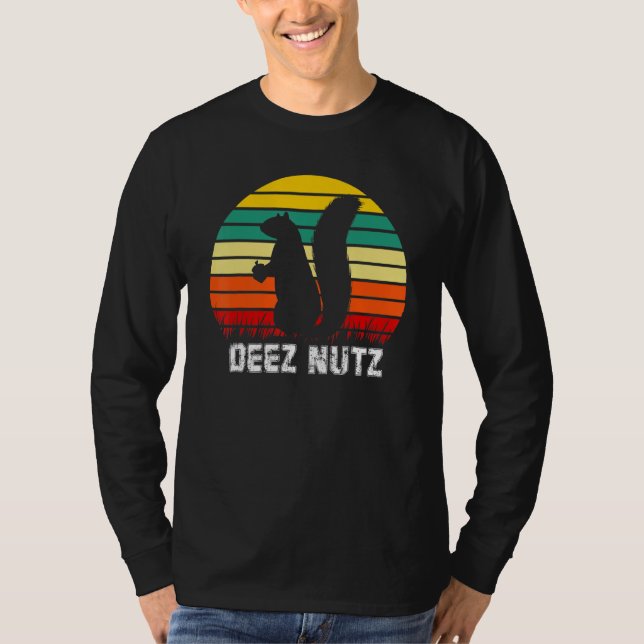 T-shirt Deez Nuts Nutcracker Xmas Pajama Funny Squirrel Ch (Devant)