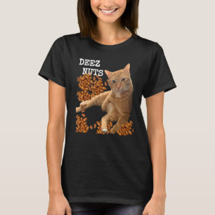 T-shirt Deez Nuts plaisante avec Cat et Almonds