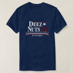 T-shirt Deez Nuts pour le Président 2024 (bleu)