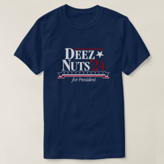 T-shirt Deez Nuts pour le Président 2024 (bleu)