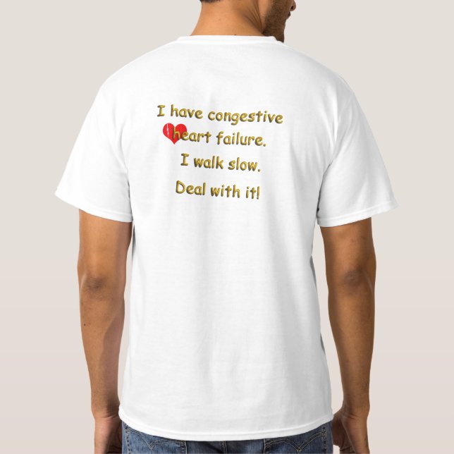 T-shirt Défaillance cardiaque congestive (Dos)