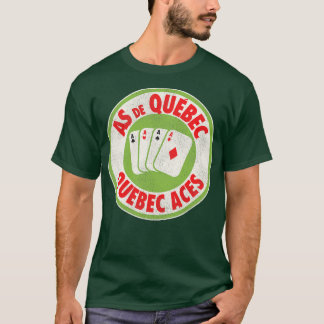T-shirt Défaut De L'Équipe De Hockey Aces Du Québec